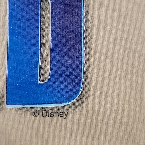Disney Donald Duck Ringer Shirt XL 24x27 Beige Blue - Picture 11 of 15